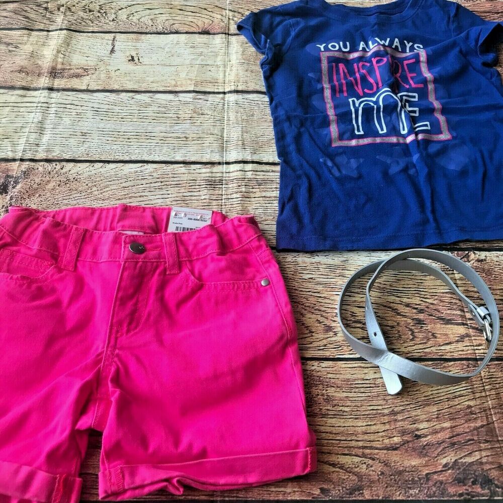 TG Total Girl/The Children’s Place Girl’s Outfit Size Small/ Shorts Size 5 M